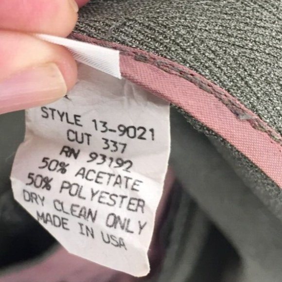 LADIES SLACKS BY IRIS SINGER Collection SIZE 8 ~~Green Herringbone Pattern - Picture 6 of 6